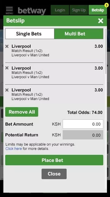 Start betting at BetWay